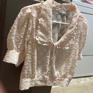 Pink See Through Blouse